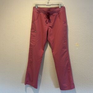 FIGS MAEVE PINK KADE CARGO SCRUB PANTS